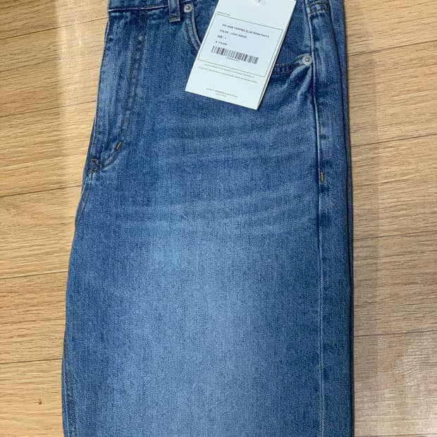 인더로우 5pk 와이드 테이퍼드 데님 팬츠