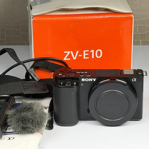 소니 ZV-E10 블랙 미러리스 카메라 바디
