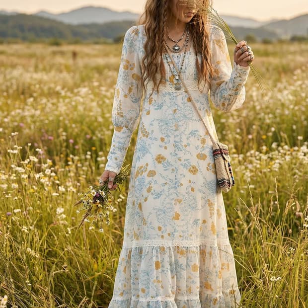 Gunnesax dress 거니섹드레스 미국빈티지드레스 히피