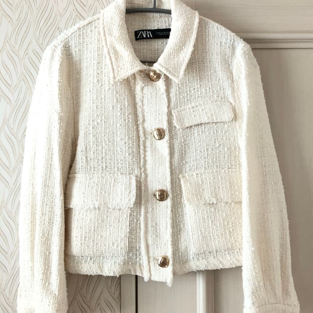 자라 트위드 자켓