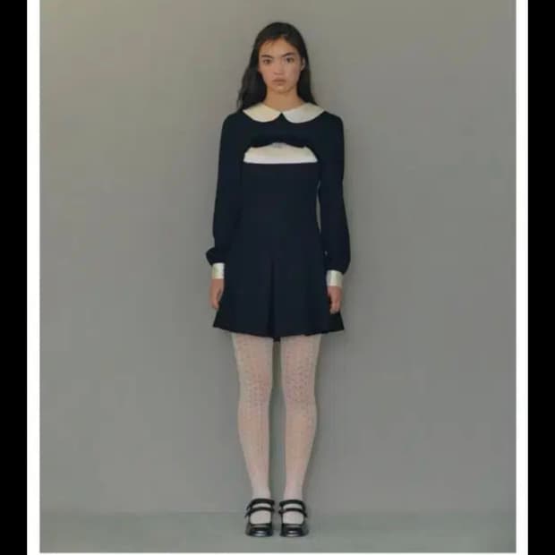 페르트 실크 롬퍼 드레스