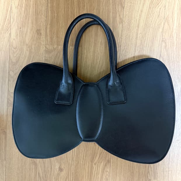 꼼데가르송 리본가방 블랙