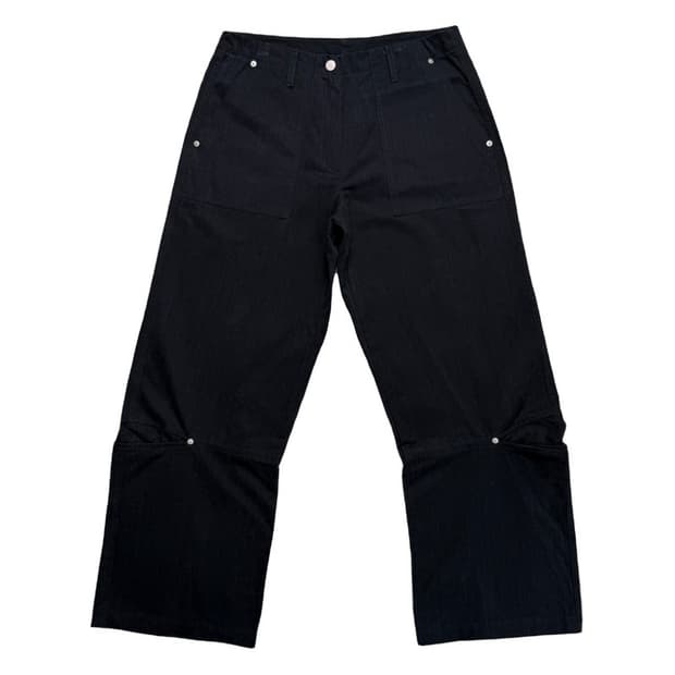 새상품 보세 카고 와이드 팬츠 블랙 OS