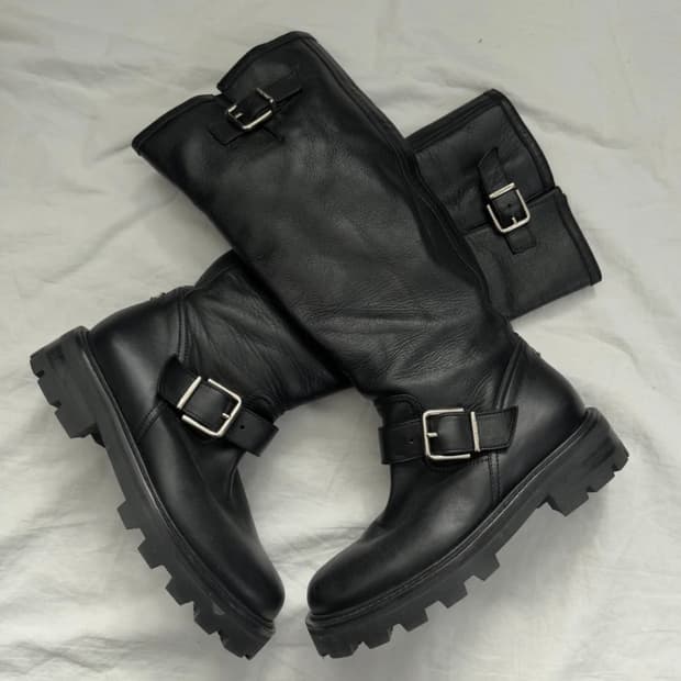 지미추 더블 버클 부츠 36size