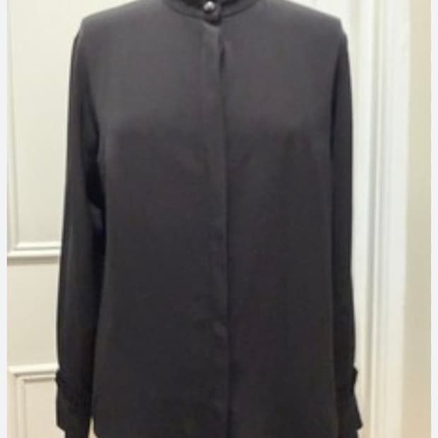 샤넬 유니폼 블랙 블라우스