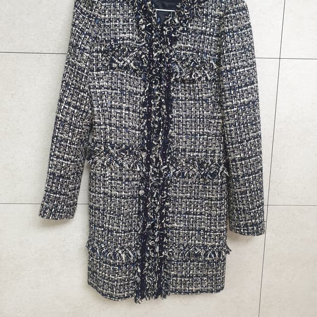 린 트위드 자켓