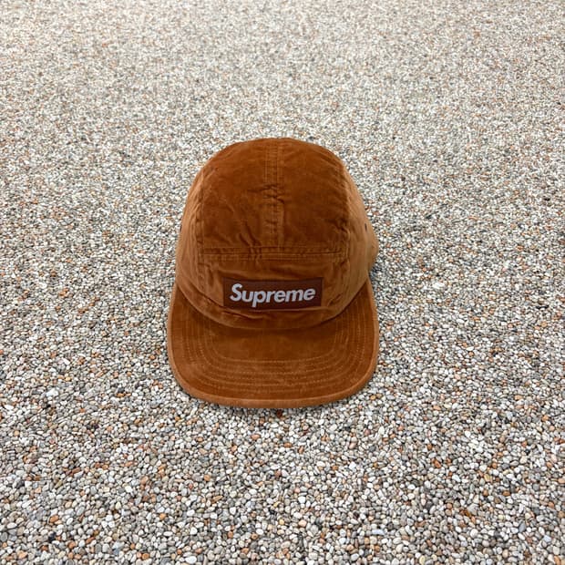 20FW 슈프림 벨벳 캠프 캡