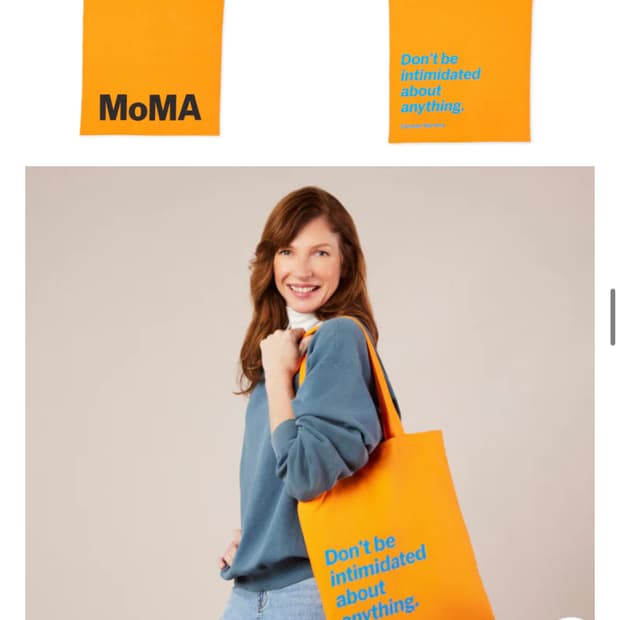 모마 MOMA 에코백 오렌지