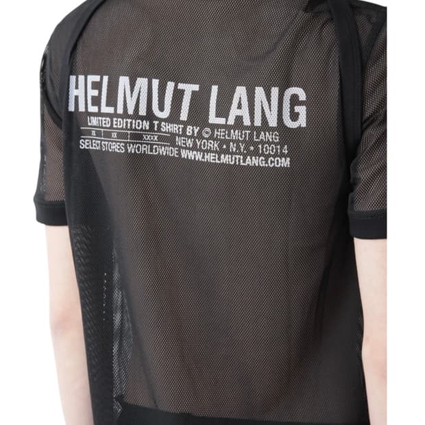HELMUT LANG LOGO MESH TEE