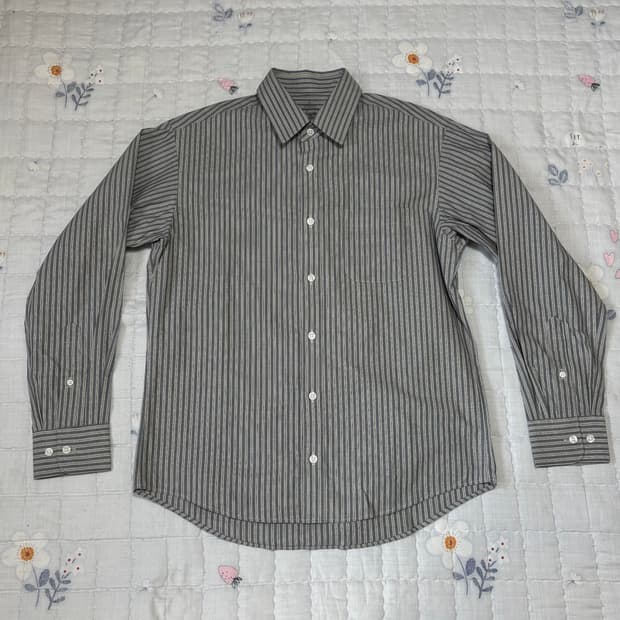 무인양품 워싱 브로드 레귤러 칼라 긴소매 셔츠 (새상품/남녀공용)