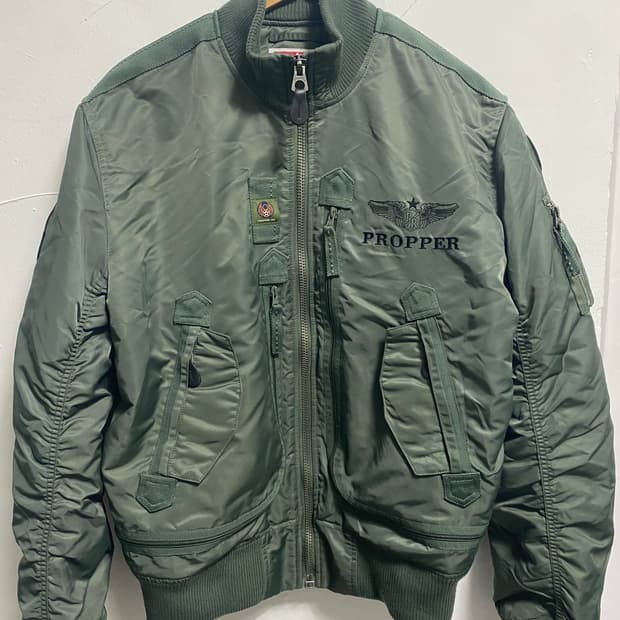 프로퍼 미군 에어포스 항공봄버 MA-1 카키 XL