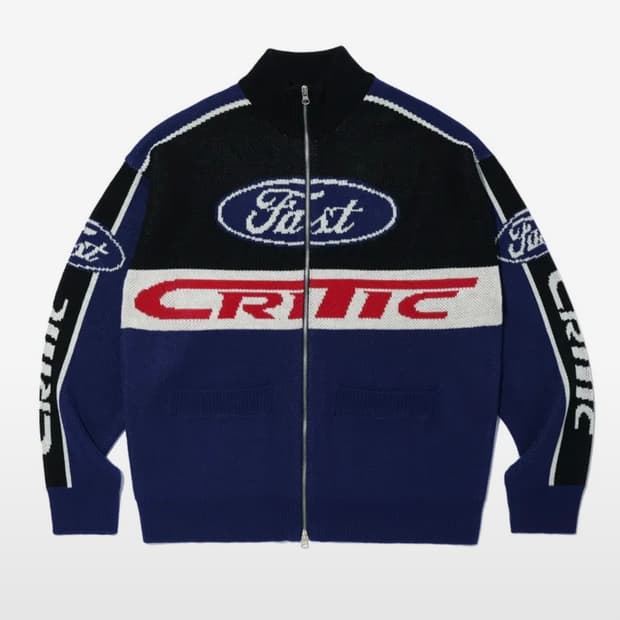 크리틱 레이싱 니트집업 XL