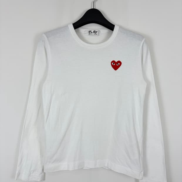 a172) 꼼데가르송 플레이 레드와펜 롱슬리브