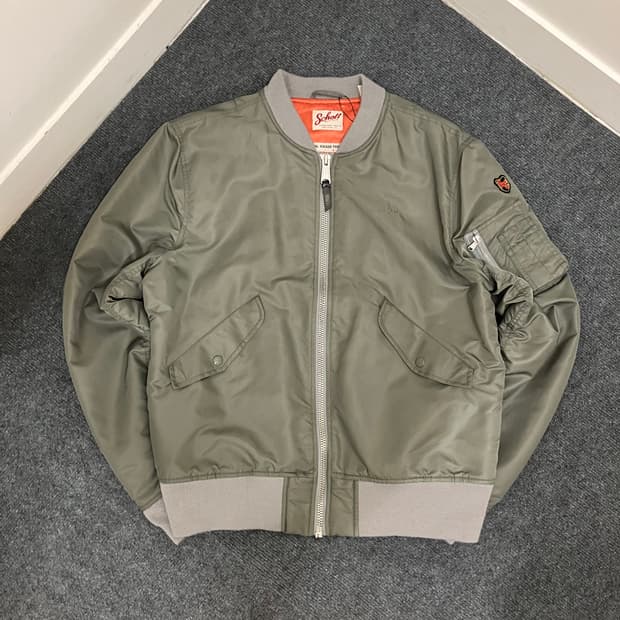 N114 쇼트 아메리칸콜리지 항공점퍼 ma1