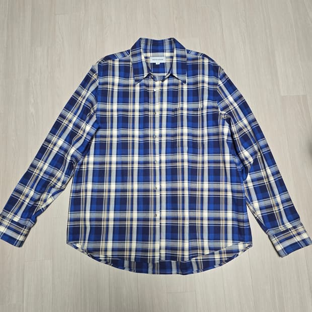 18FW  솔옴 블루 체크셔츠 50