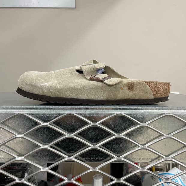 버켄스탁 보스턴 스웨이드 슬리퍼 280