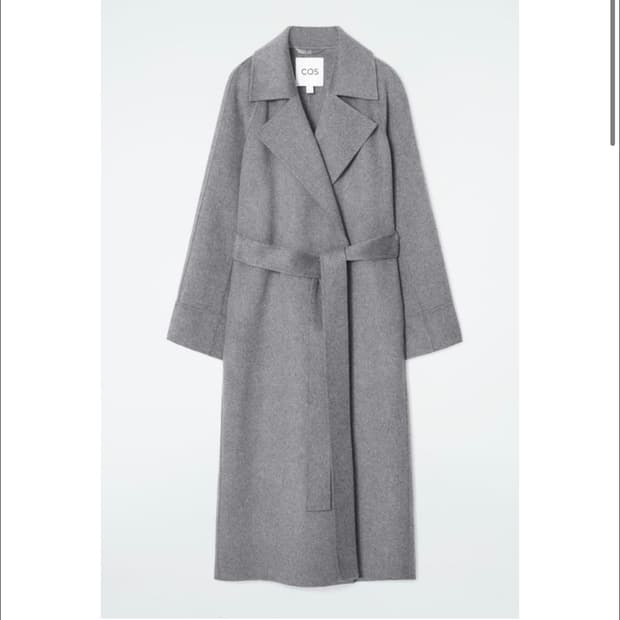 Cos 벨티드 더블페이스 울 코트