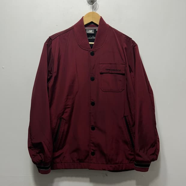 뉴발란스 봄버 버건디 남성 자켓 상의 L 