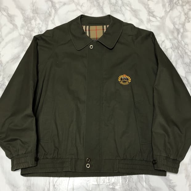 버버리 정품 월계수 블루종 자켓 상태최상 기마로고