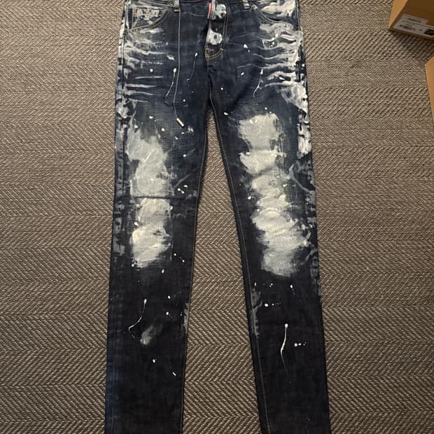 디스퀘어드 11ss 아이스 체인 슬림 진 46