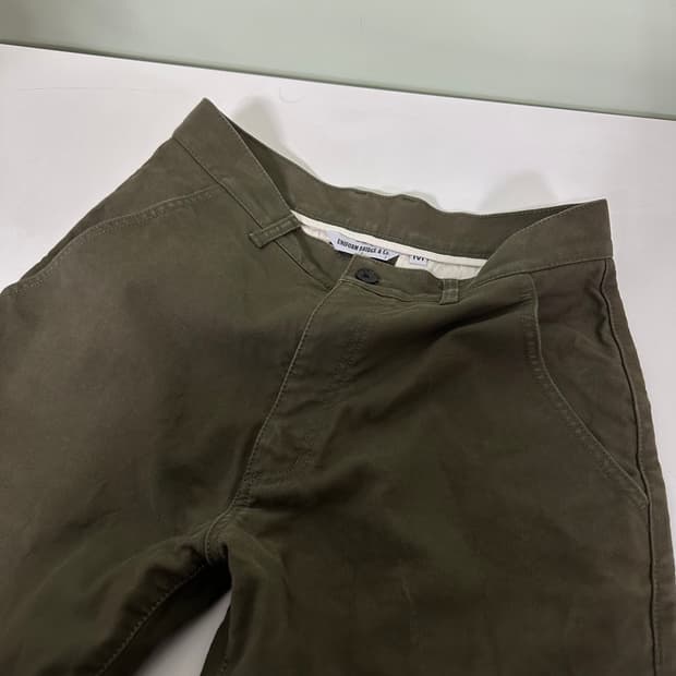 M 유니폼브릿지 카키 레귤러핏 워크팬츠