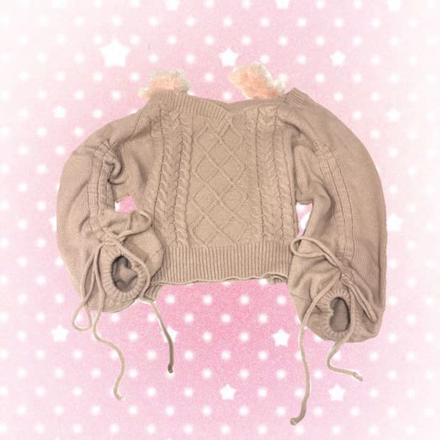 퍼 오프숄더 니트 달천깔 인디핑크 히메갸루 로걀