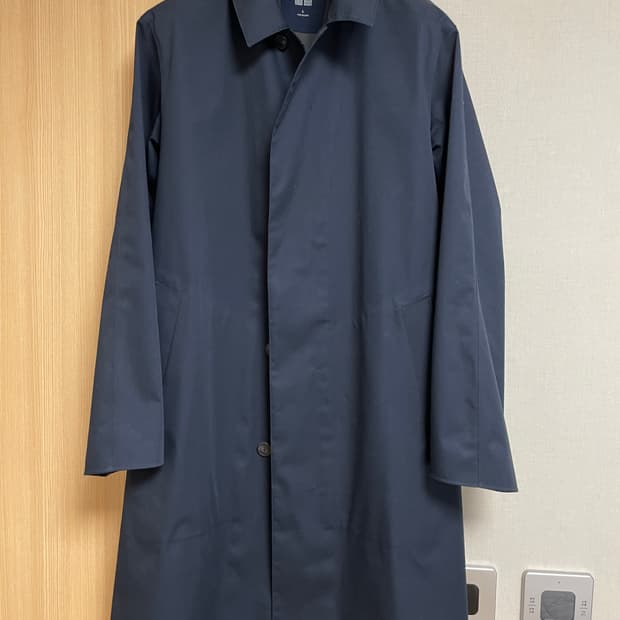 [L] 유니클로 블록테크 스탠칼라 코트