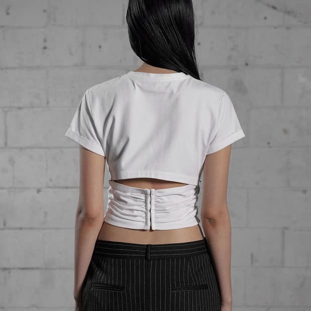 보헤미안서울 보헴서 BACK HOOKED SHIRRING T (WHITE
