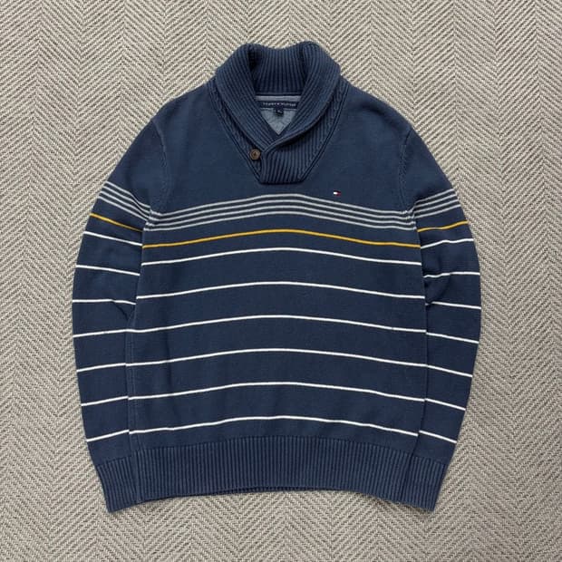 타미힐피거 숄카라 니트 v2283