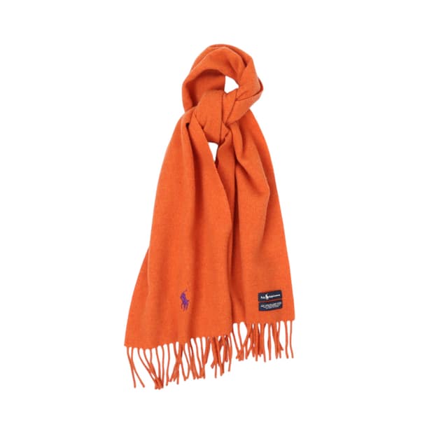 폴로 랄프로렌 오렌지 램스울 머플러