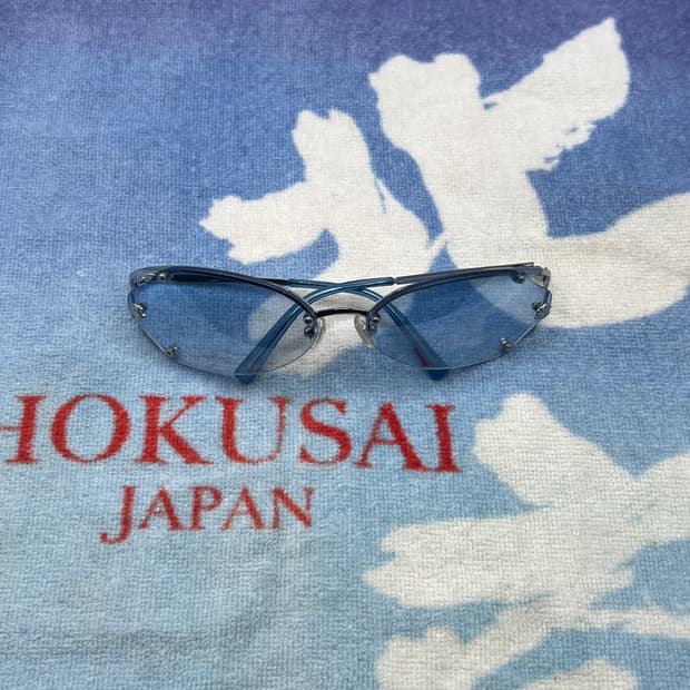 Vintage Medusa Punk Sunglasses(blue)