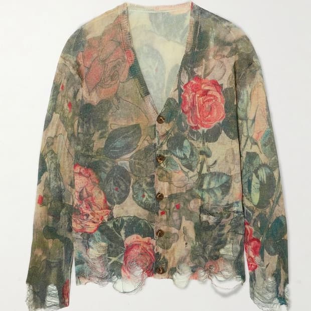 [르세라핌 채원님 착용] R13 25ss 플로랄 가디건