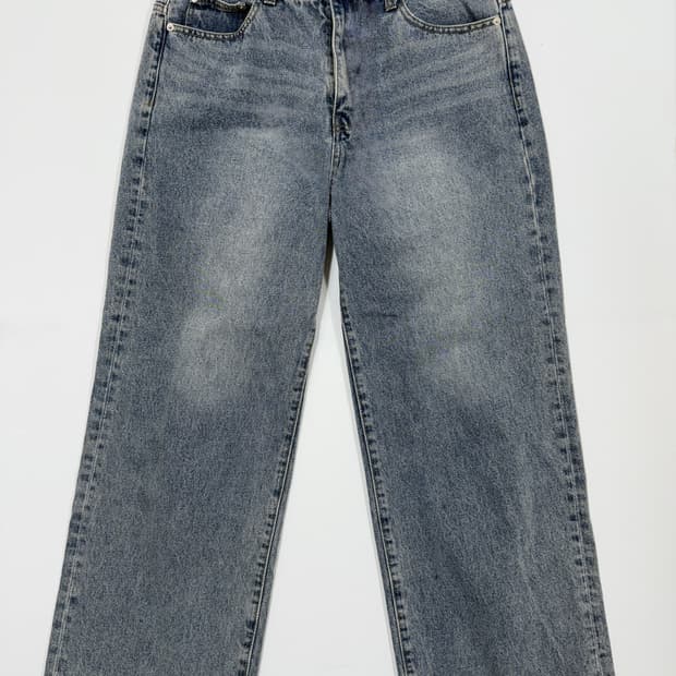 THE CROSS 워싱 데님팬츠