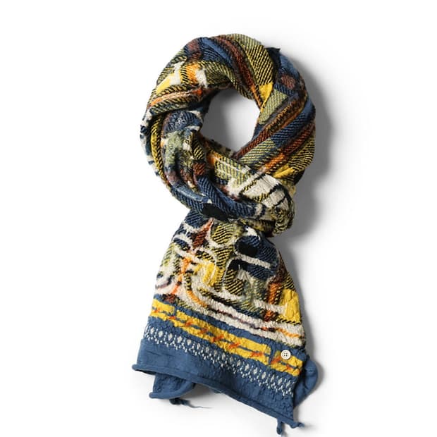 [새상품] 캐피탈 타탄체크 아이누 머플러 