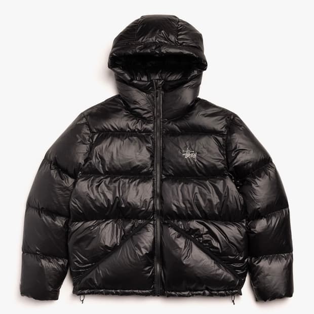 [L] 25fw 스투시 마이크로 립스탑 패딩 제트블랙