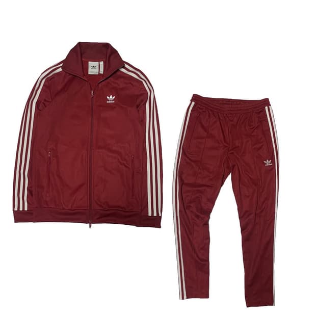 아디다스 버건디 져지(XL) + 팬츠 (L)