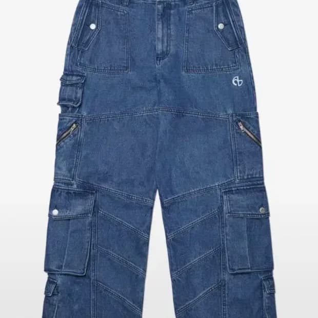 노메뉴얼M.P DENIM CARGO PANTS - BLUE L사이즈