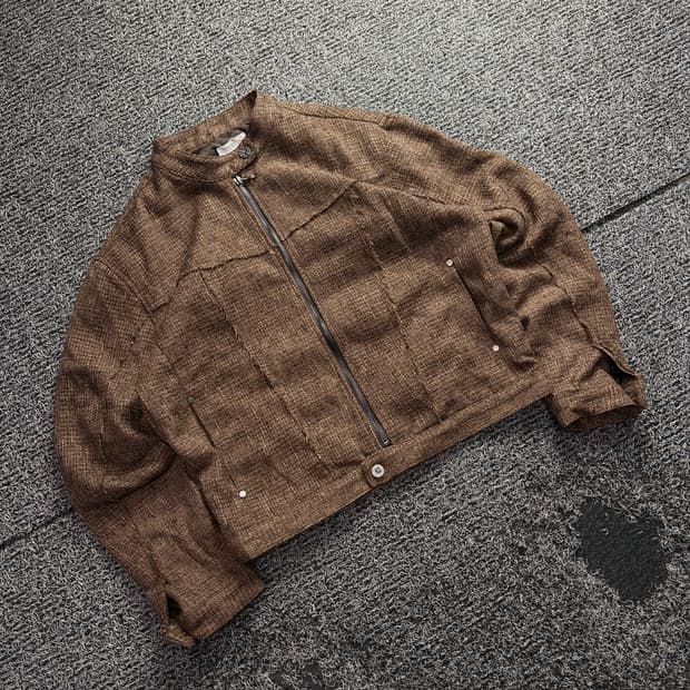 빈티지 데드스탁 크롭 트위드 자켓 3345