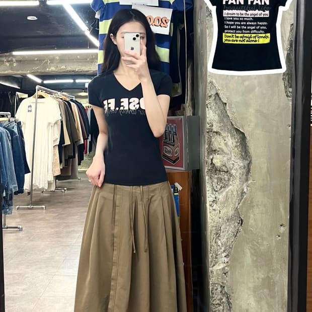 ROSE FAN FAN 반팔티 블랙 #csz3852