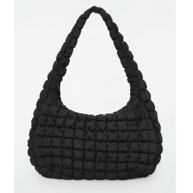 코스 퀄티드 오버사이즈 구름백 블랙