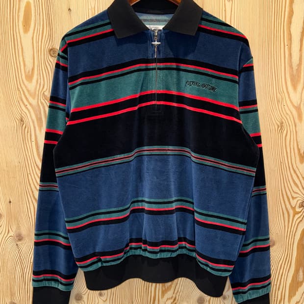 퍼킹어썸 벨루어 하프집업