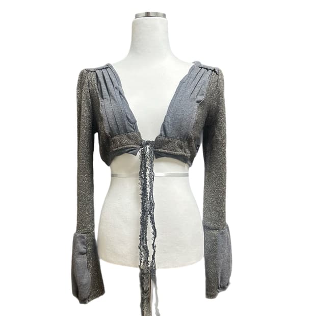 빈티지 크롭 가디건