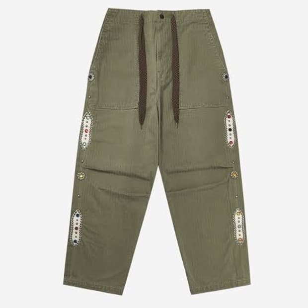 캐피탈 잼스톤 헤링본 이지 베이커 팬츠 4