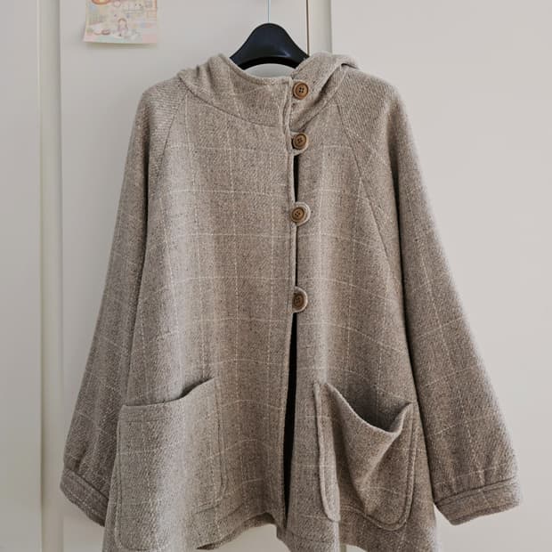 빈티지 사만사모스 sm2 후드코트 판초핏 케이프