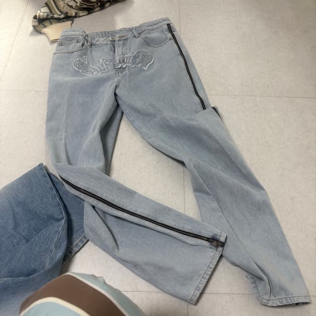 언노운 데님팬츠