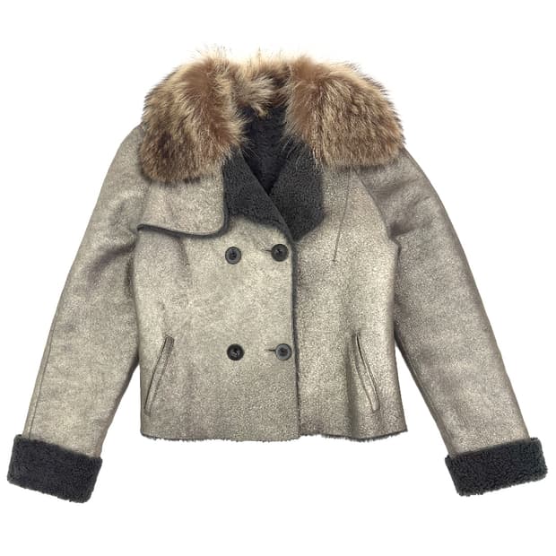Battistoni Shearling Short Jacket/ Os