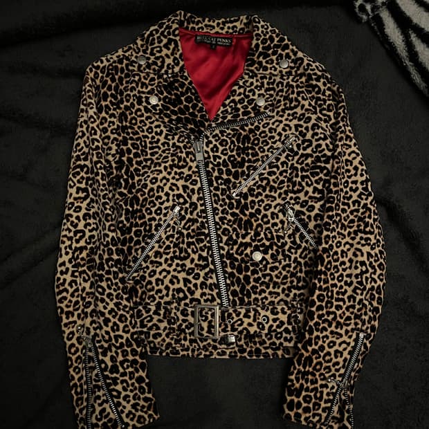 HELLCATPUNKS leopard jacket