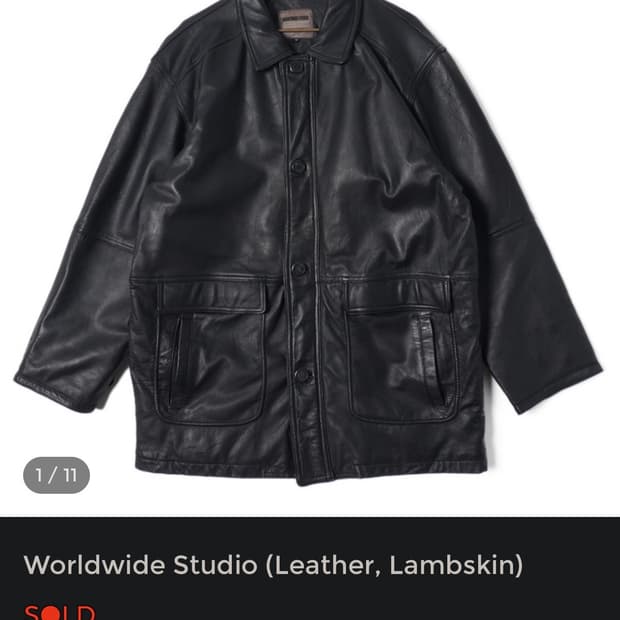 빈티지 레더 카코트 판매합니다.