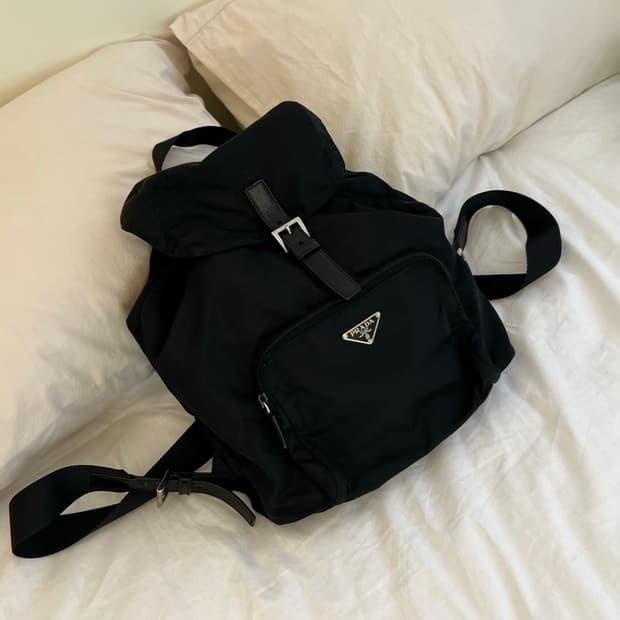 프라다 정품 포코노 나일론 백팩 가방 블랙