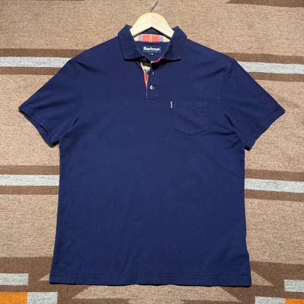 Barbour 바버 반팔 카라티 XL